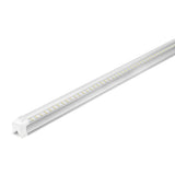 8FT LED Integrated Tube, LED Shop Light, 60W, 6500K, 7,200 Lumens, with Cables and Clips
