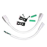 4FT LED Integrated Tube, LED Shop Light, 22W, 6500K, 2,640 Lumens, with Cables and Clips - Eco LED Mart