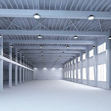 150W LED UFO High Bay, Hook Mount, Warehouse Lighting, 21,000 Lumens, White Housing