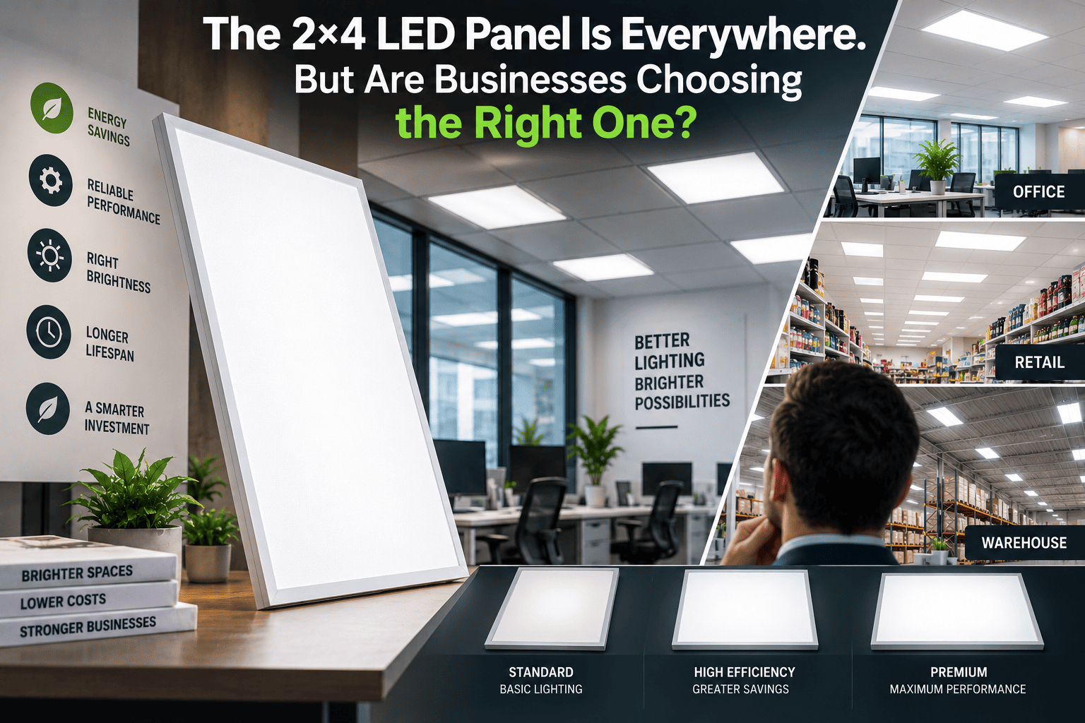 The 2×4 LED Panel Is Everywhere. But Are Businesses Choosing the Right One?