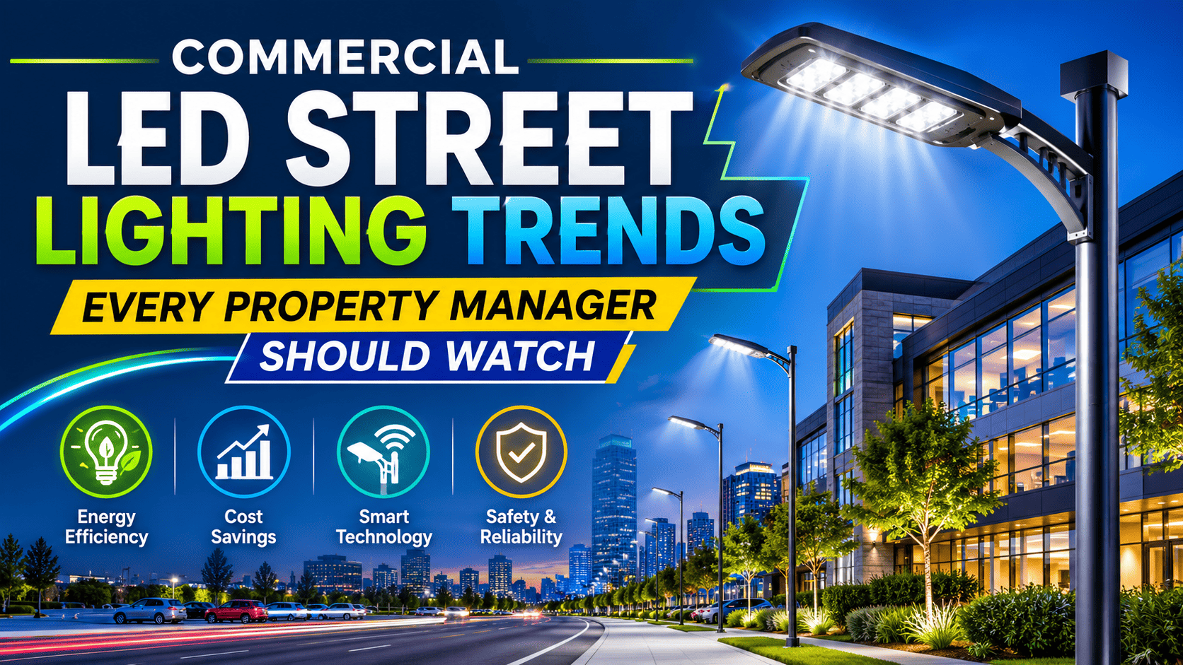 Commercial LED Street Lighting Trends Every Property Manager Should Watch