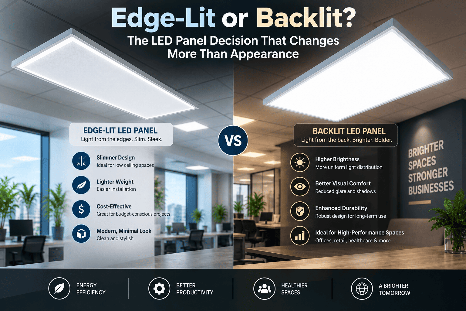 Edge-Lit or Backlit? The LED Panel Decision That Changes More Than Appearance