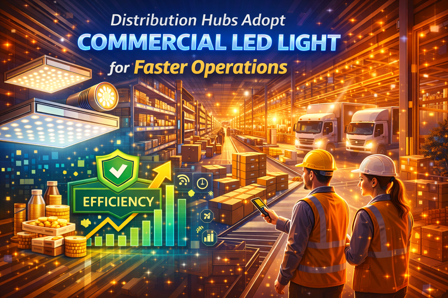 Distribution Hubs Adopt Commercial LED Light for Faster Operations