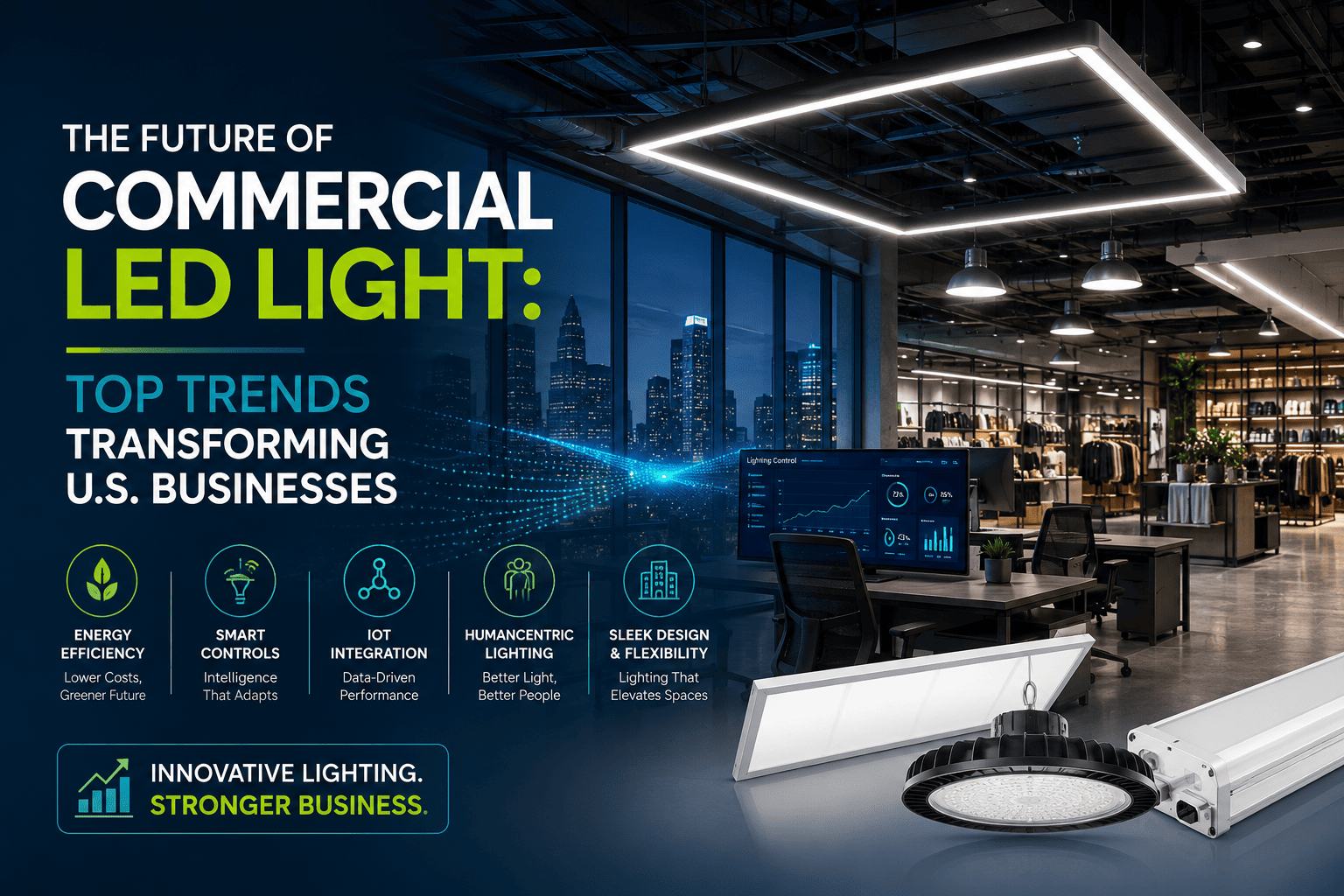 The Future of Commercial LED Light: Top Trends Transforming U.S. Businesses