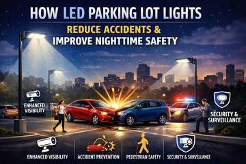 How LED Parking Lot Lights Reduce Accidents and Improve Nighttime Safety