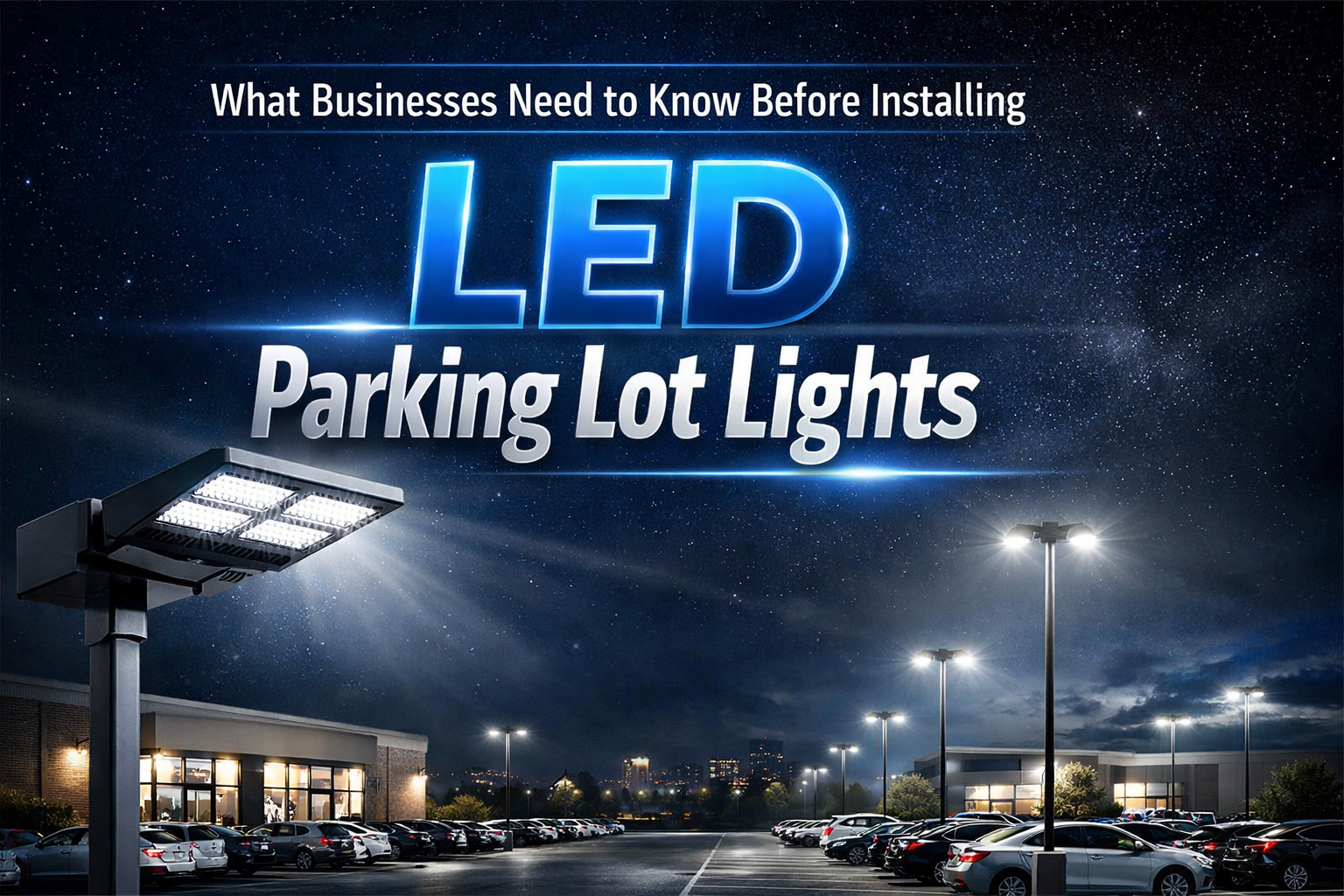 What Businesses Need to Know Before Installing LED Parking Lot Lights
