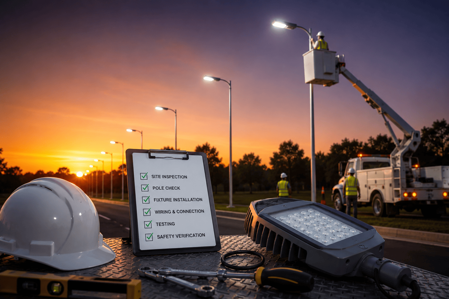 LED Street Light Installation Checklist for Contractors