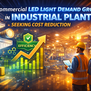 Commercial LED Light Demand Grows in Industrial Plants Seeking Cost Reduction