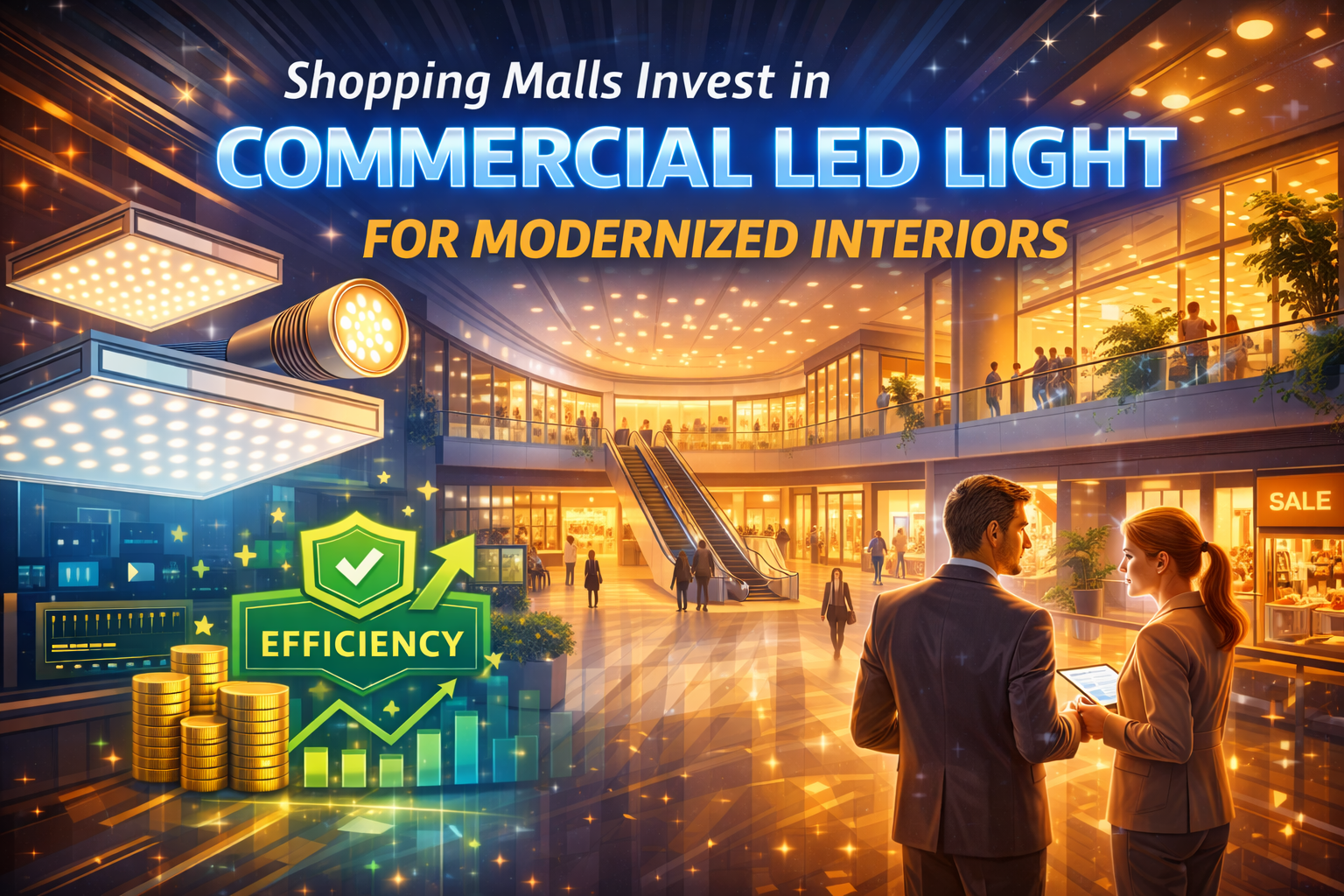 Shopping Malls Invest in Commercial LED Light for Modernized Interiors