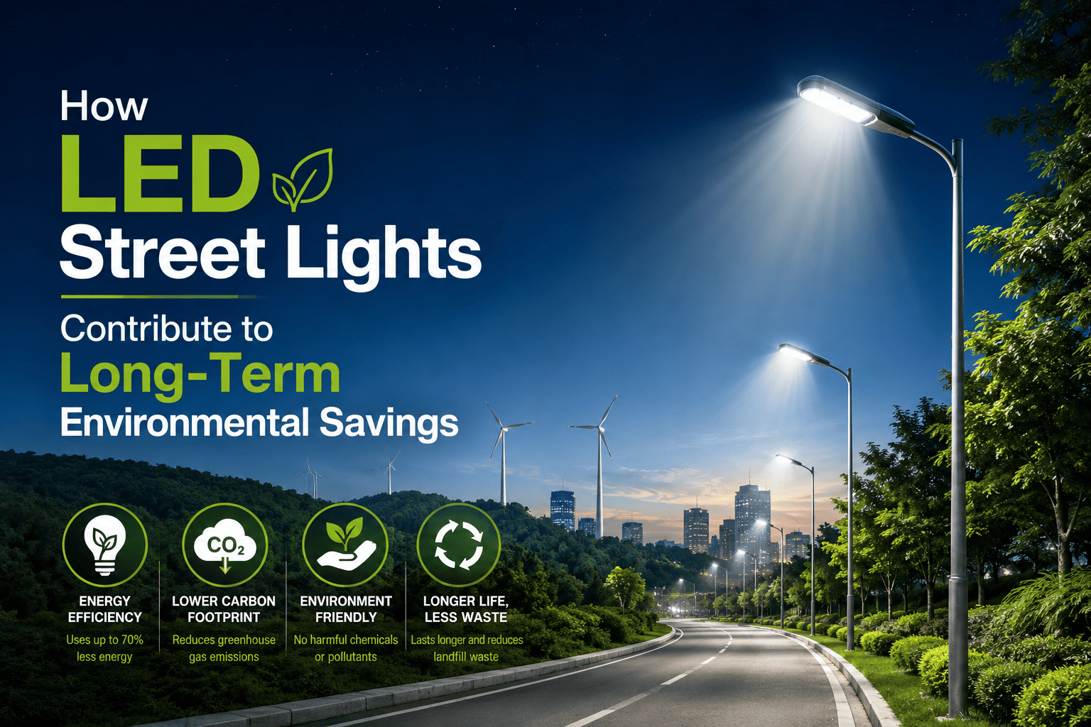 How LED Street Lights Contribute to Long-Term Environmental Savings