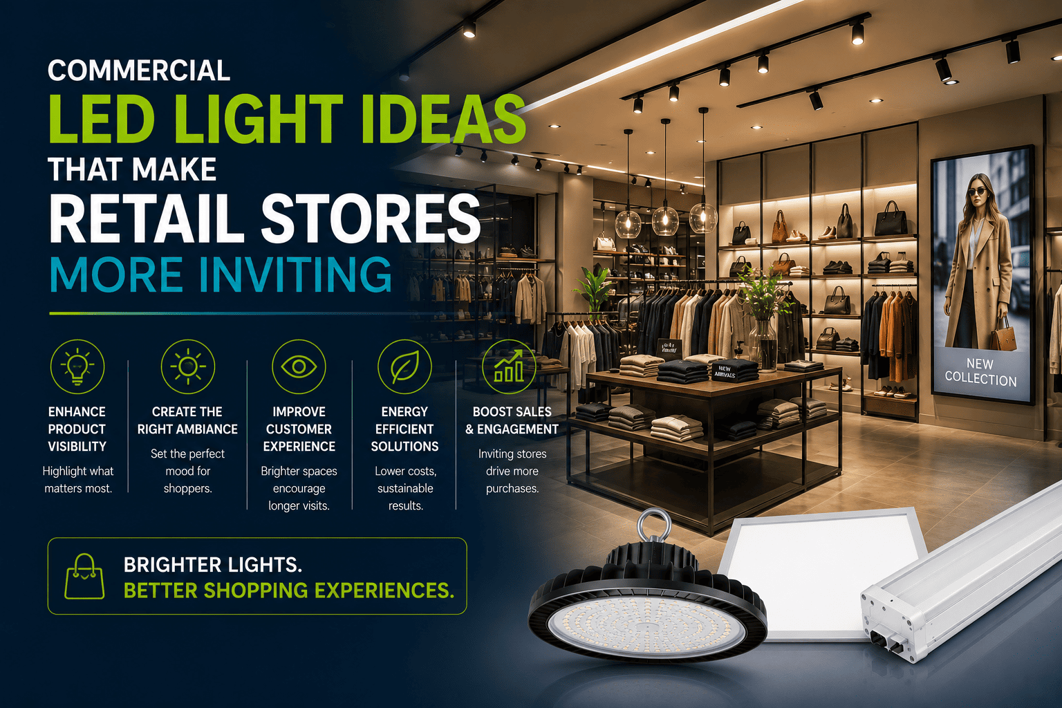 Commercial LED Light Ideas That Make Retail Stores More Inviting
