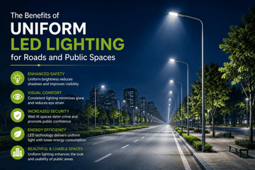 The Benefits of Uniform LED Lighting for Roads and Public Spaces