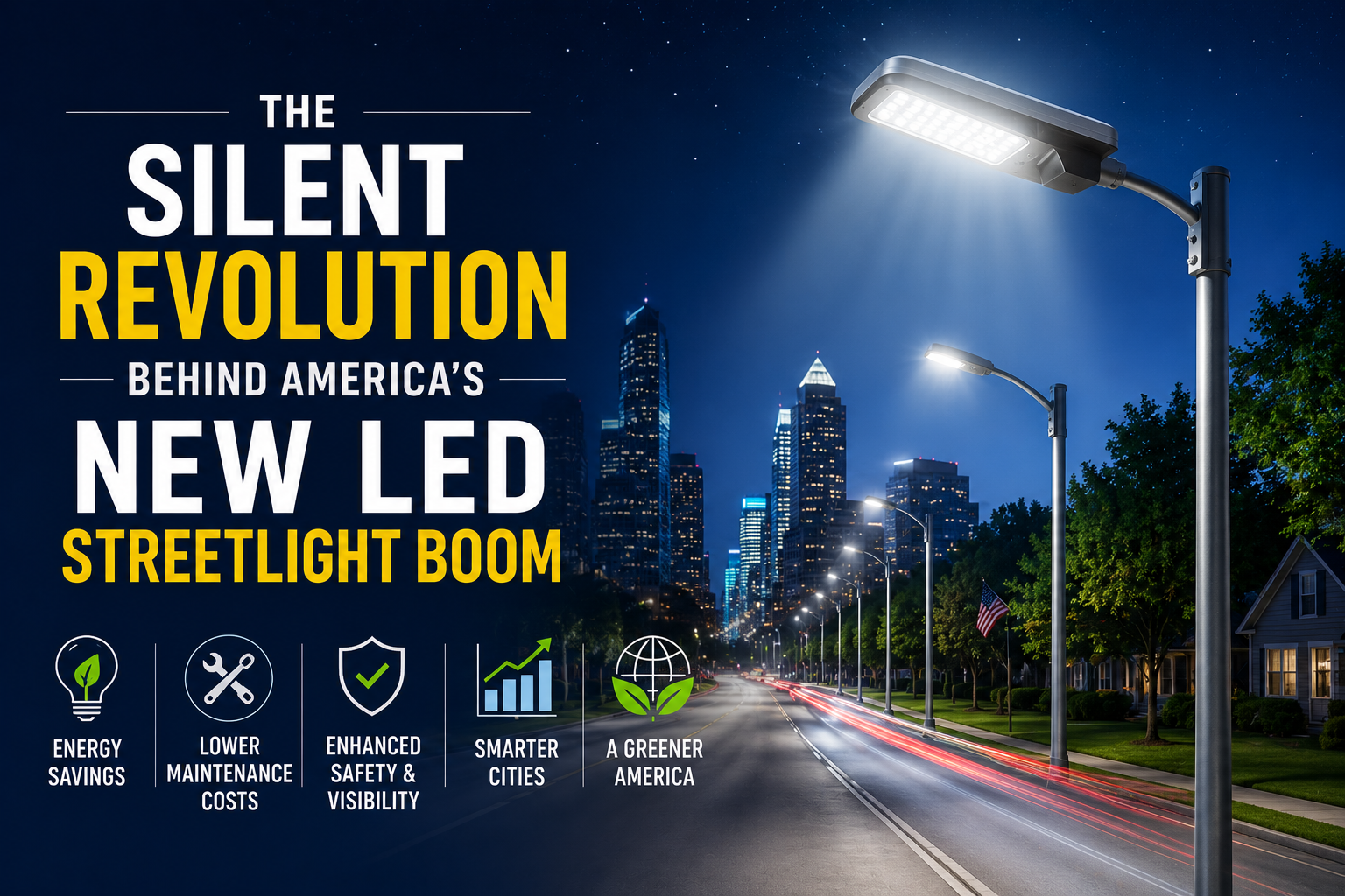The Silent Revolution Behind America’s New LED Streetlight Boom