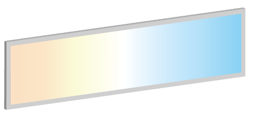 1x4 LED Flat Panel, Wattage Adjustable 20W - 40W CCT 3K, 35K, 4K, 5K, 65K Dimmable