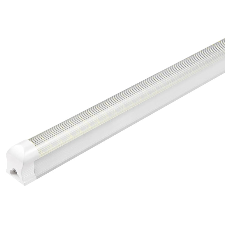 8FT LED Integrated Tube, LED Shop Light, 60W, 5000K & 6500K, 7,200 Lumens, with Cables and Clips