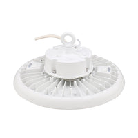 200W/220W/240W Selectable LED UFO High Bay, Warehouse Lighting, CCT Selectable, White Housing