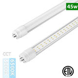 8FT T8 LED Tube light, Single Pin, Fa8 Socket, 45W, Bypass Ballast, 5,400 Lumens, 5000K & 6500K - Eco LED Mart